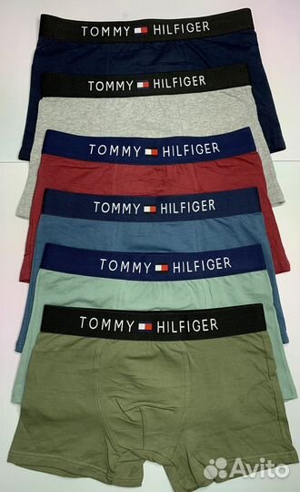 Трусы мужские боксеры 5+1 tommy hilfiger