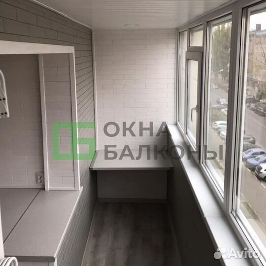 Остекление балконов. Окна пвх