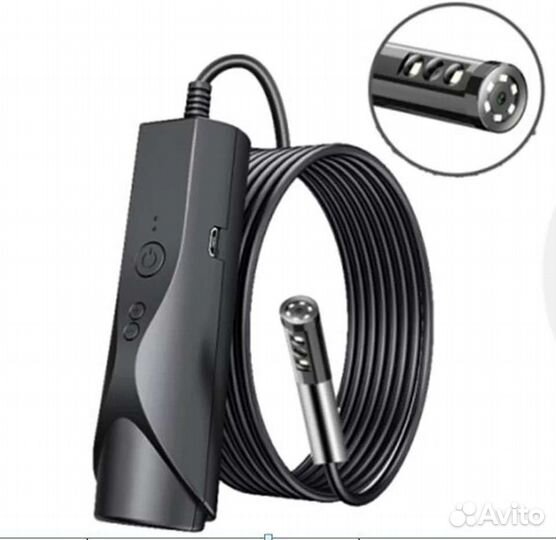 Эндоскопы 2 камеры D4,9мм 1 метр wifi