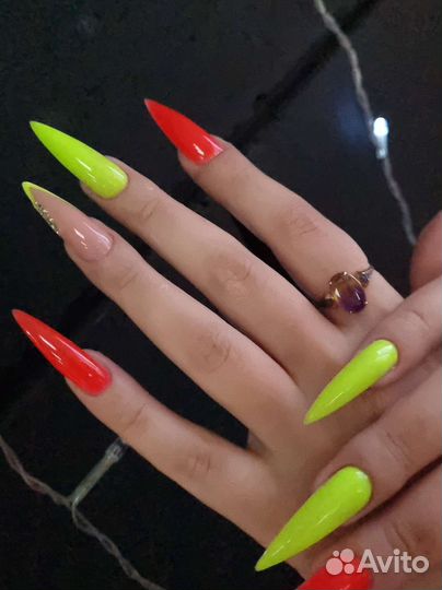 Маникюр наращивание