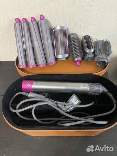 Стайлер dyson airwrap complete long фуксия