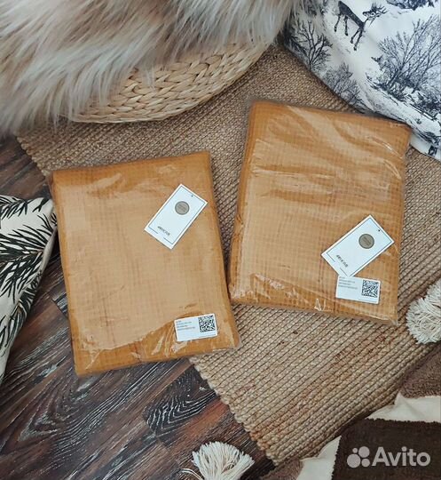 Плед hm home zara home покрывало вафельное next