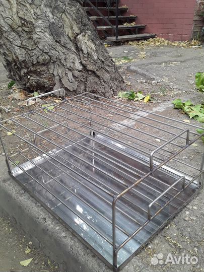 Решетки с поддоном для коптильни из нержавейки