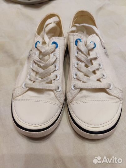 Кеды белые crocs 34 размер