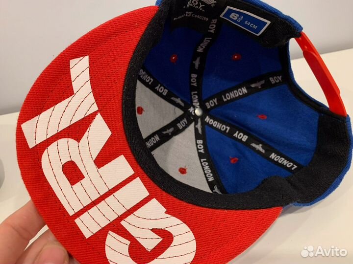 Бейсболка boy and girl синяя красная