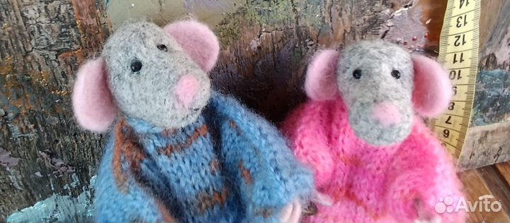 Декоративные мыши валяние