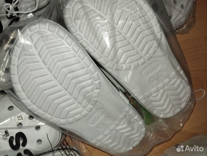 Сабо crocs женские белые