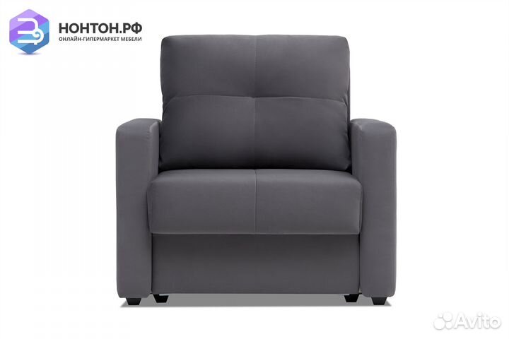 Кресло еврокнижка Вита темно-серое