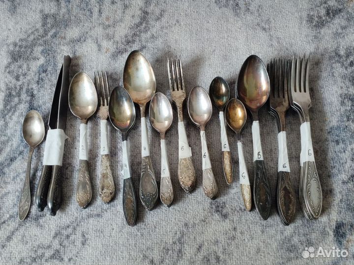 Столовые приборы мельхиор СССР