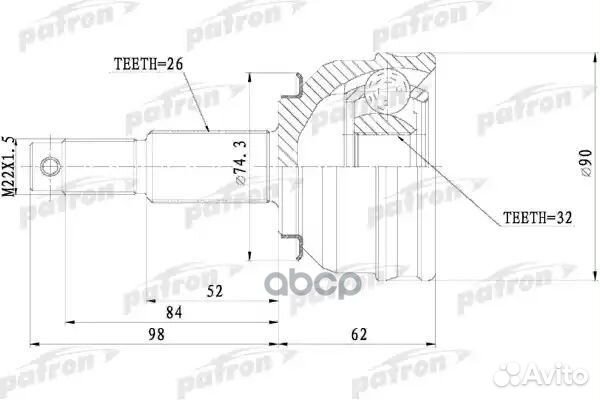 ШРУС PCV9819 patron