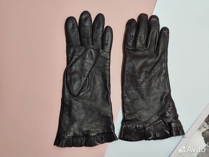 Перчатки женские мужские кожаные