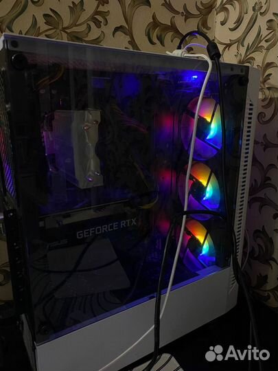 Игровой пк с RTX 3050 8GB с монитором MSI G24C4