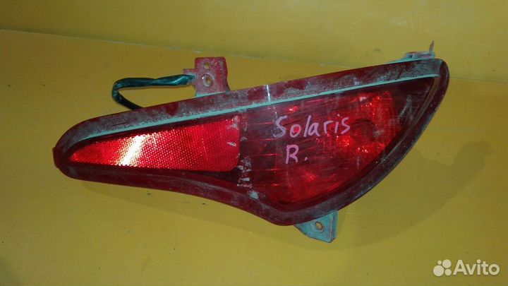 Противотуманка задняя левая на Hyundai Solaris
