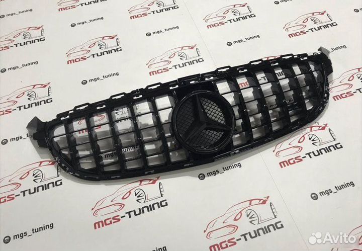 Решетка Mercedes C63AMG W205 GT style all black