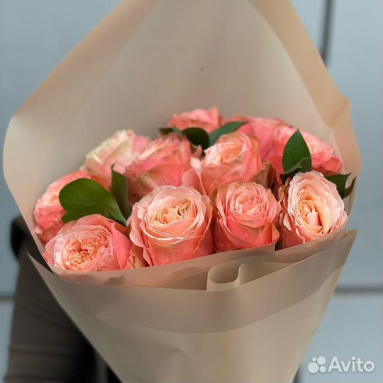 Розы 50 см пионовидные Эквадор Кахала 75 шт