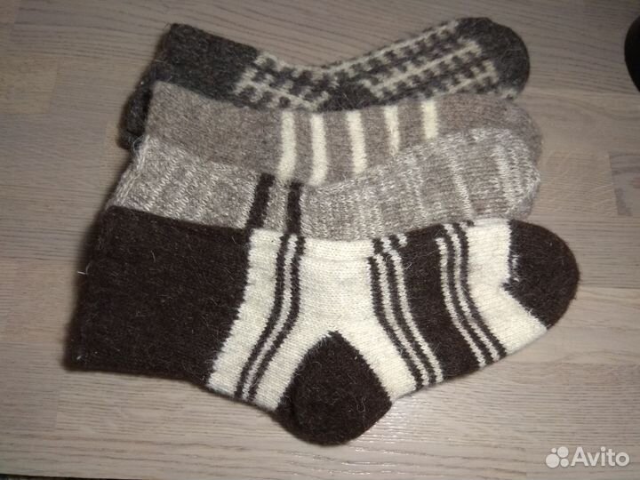 Носки шерстяные вязаные для всей семьи