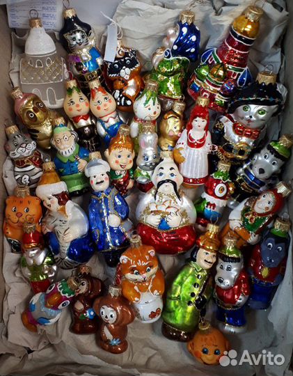 Елочная игрушка стекло