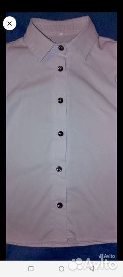 Школьная рубашка для девочки 122 см