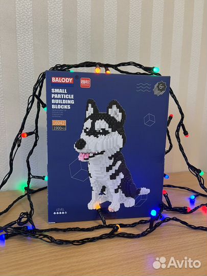 3D собака Конструктор Сибиская Хаски