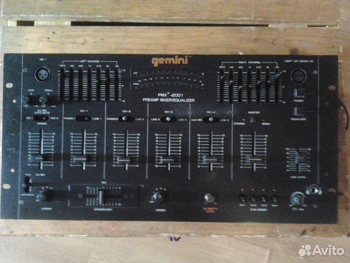 DJ Микшер Gemini PreAmp DJ Mixer PMX 2001