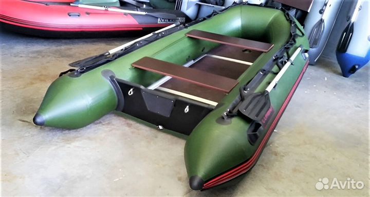 Лодка пвх Корсар Комбат CMB-360 зеленый оливковый
