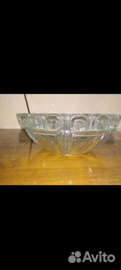 Фруктовница хрустальная