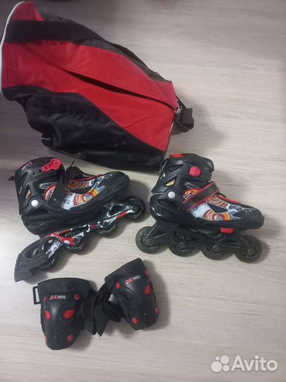 Роликовые коньки детские раздвижные