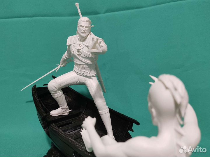 Witcher Ведьмак фигурка Геральт 28 см диорама