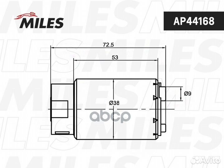 Насос топливный toyota camry 2.4 -11 AP44168 AP