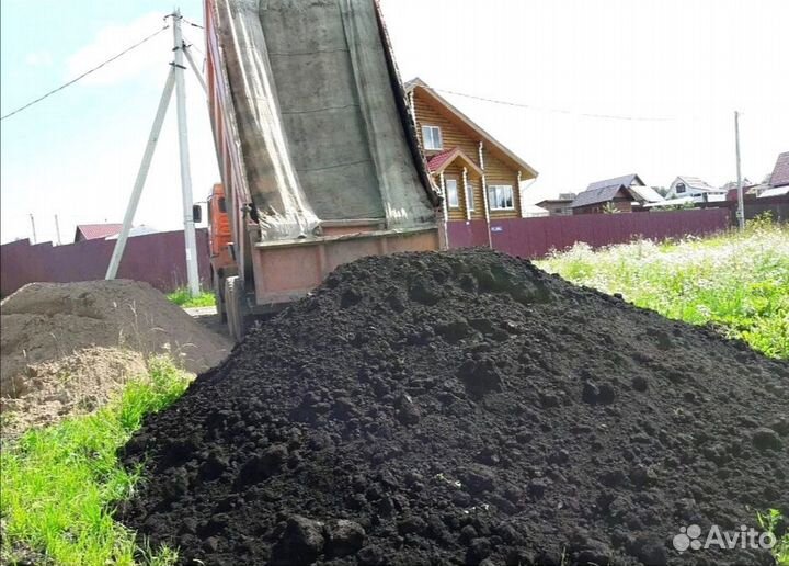 Чернозем, навоз, перегной, песок, щебень