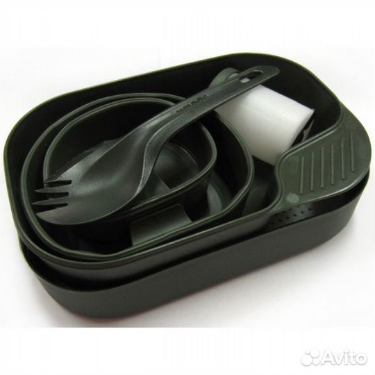 14711Набор посуды, Wildo Camp-a-box Complete, Oliv