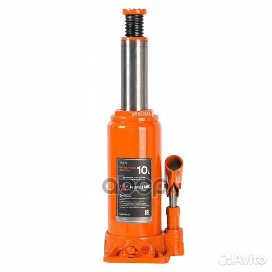 Домкрат бутылочный 10т (MIN - 230 мм, MAX - 460