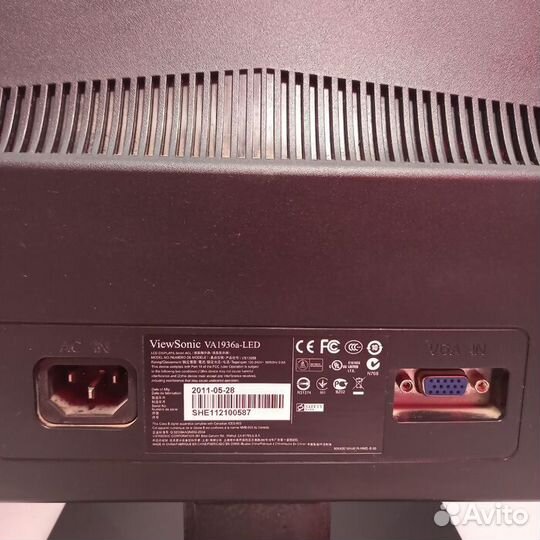 Монитор ViewSonic VA1936a-LED (Рассрочка / К1)