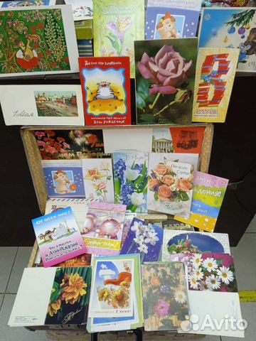 Открытки СССР целый чемодан