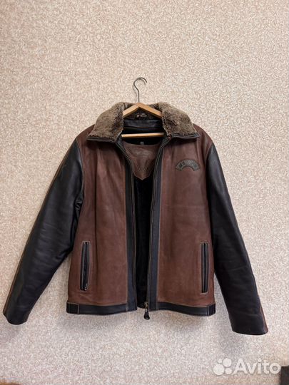 Дубленка авиатор натуральная кожа