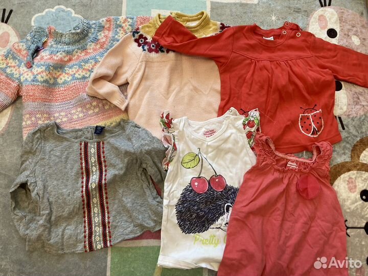 Вещи пакетом на девочку размеры 74-92