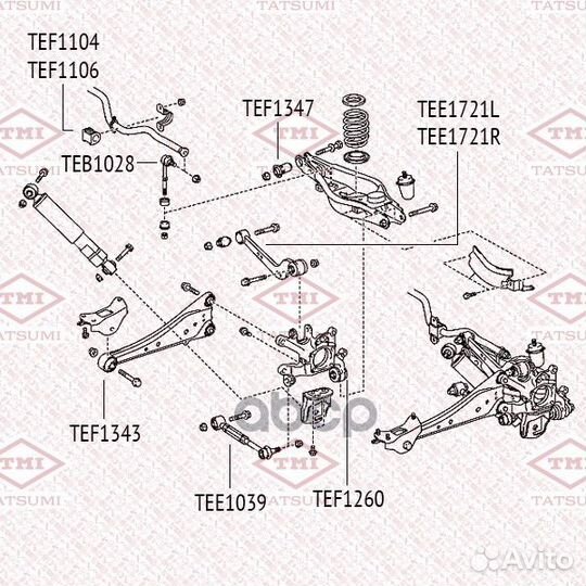 Рычаг tatsumi toyota RAV4 05-lexus NX 14- TEE