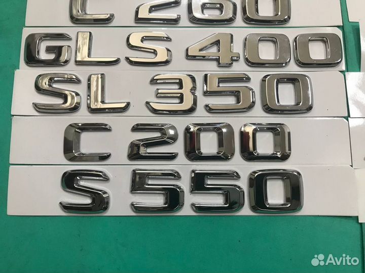 Шильдик эмблема надпись значок для Mercedes-Benz