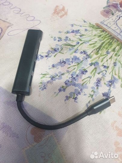 Картридер type-c (3 usb, sd и micro sd)