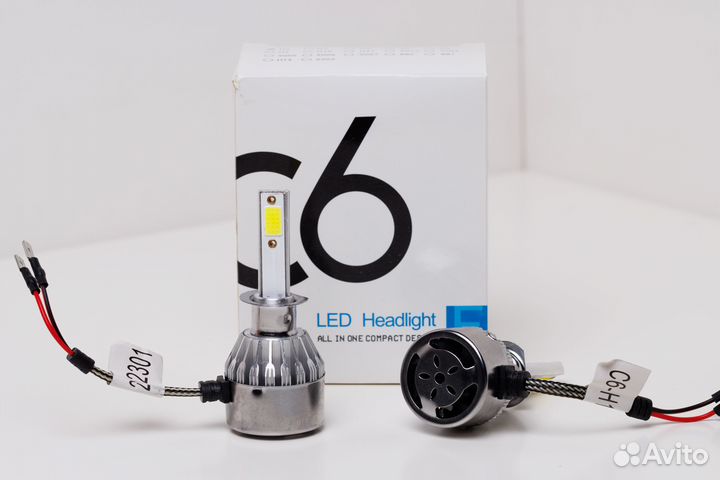 C6 LED Лампа Н1 18Ват 12-24V