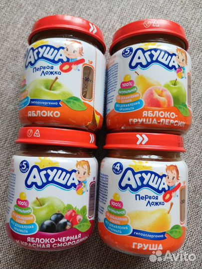 Детское фруктовое пюре