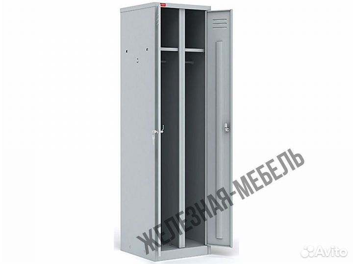 Шкафы для раздевалок шрм-ак/800 двухсекционный