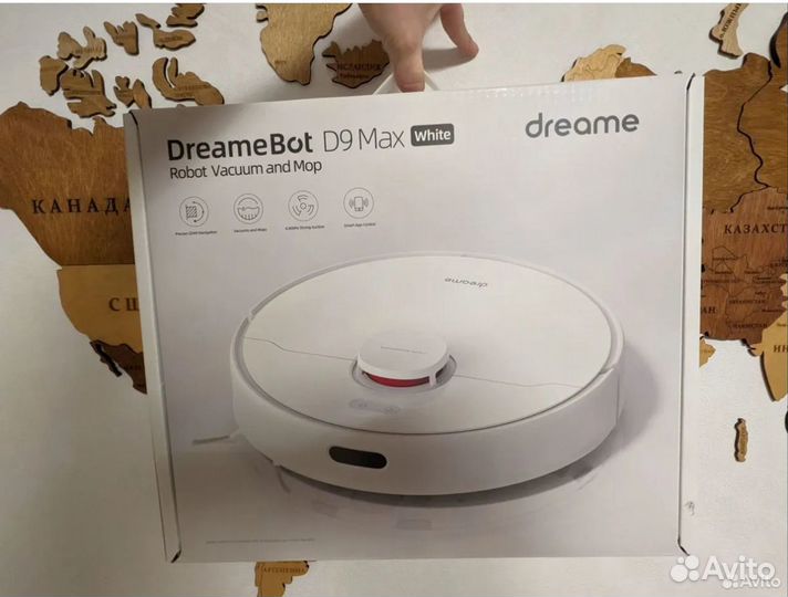 Робот-пылесос Dreame D9 Max Белый, Новый