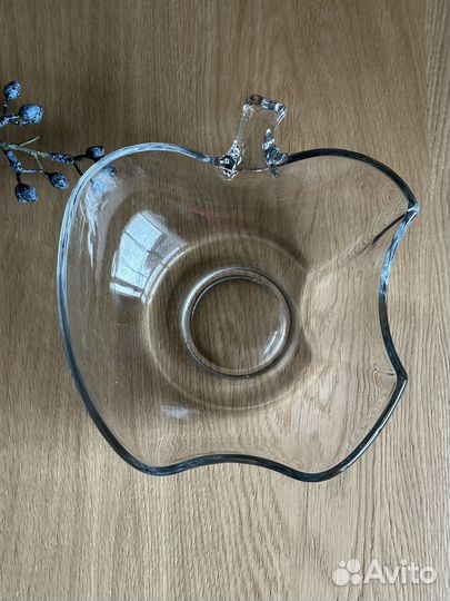 Салатник стекло в форме яблока