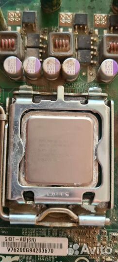 Материнская плата с процессором