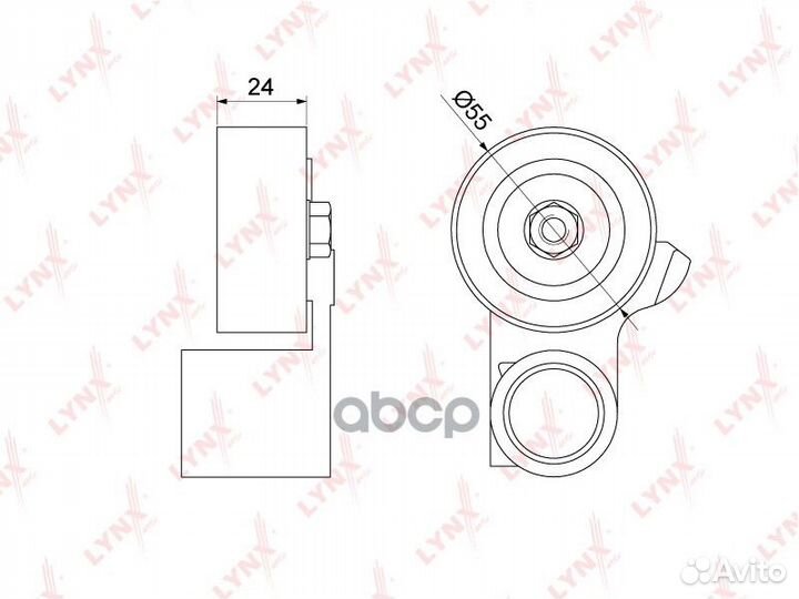Ролик натяжной ремня грм PB1311 lynxauto