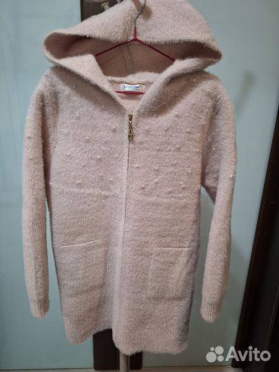 Теплая кофта для девочки 146