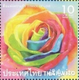 Розы. Почтовые марки. Цветы Флора Таиланд