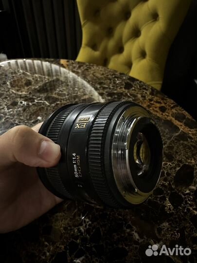 Объектив Sigma 1.4 canon 50mm