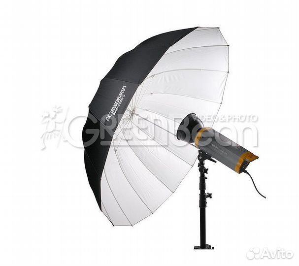 Зонт GreenBean Deep white L 130см белый